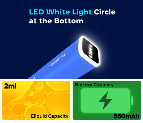550mAh Disposable Pod Device Prefilled Pod Kit Ciggo Square ELF BAR