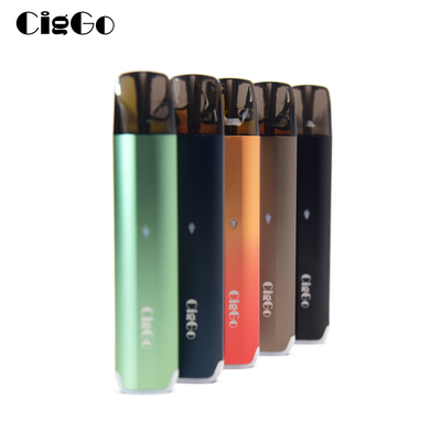 5 Colors Rechargeable Refillable Pod System Vape 2ml Alluminum Shell