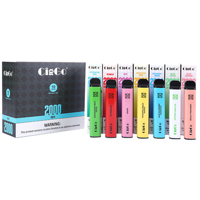 CigGo Cube Small E Cigarette Disposable 2000 Puff Disposable Vape Custom