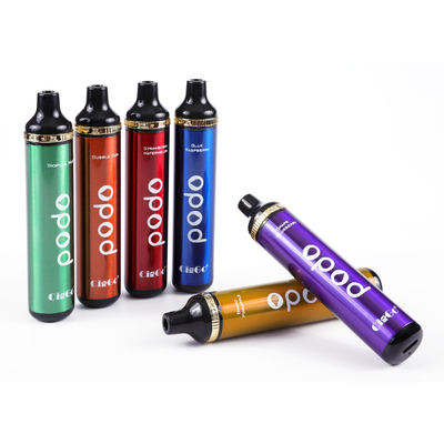10ml Liquid 6 Flavors Disposable Vape Pen Mesh Coil Adjustable Airflow