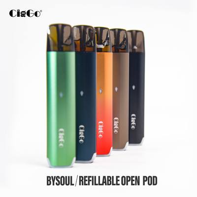 750 MAh Refillable Vape Pod System 2.5ml Ciggo Bysoul Pods