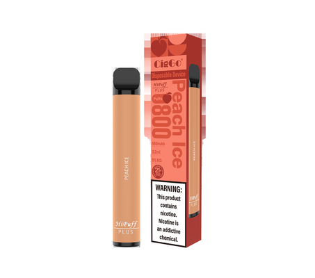 Hipuff Plus Disposable Vape Pen 3.2ML Juice Capacity 800 Puffs