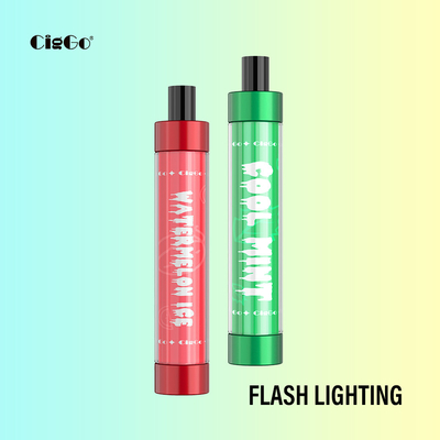 50G Custom Vapor Cigarettes Plastic Flash Ciggo 1.8 Ohm Coil Resistance