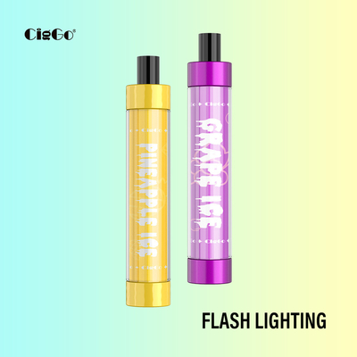 50G Custom Vapor Cigarettes Plastic Flash Ciggo 1.8 Ohm Coil Resistance