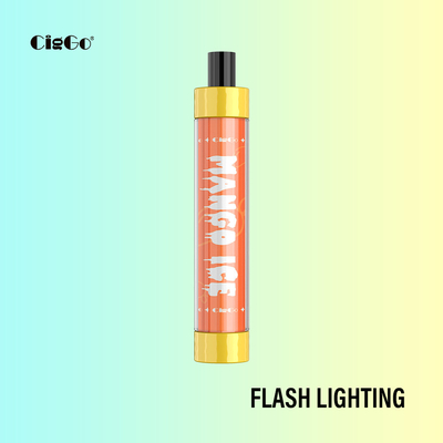 50G Custom Vapor Cigarettes Plastic Flash Ciggo 1.8 Ohm Coil Resistance