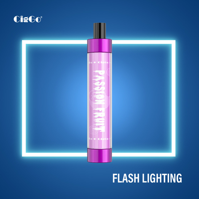 Flash Lighting Disposable Vape Pen 800 Puffs 10 Flavors 550 Mah Battery