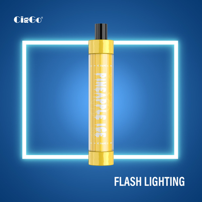 1.8Ohm 800 Puffs E Liquid Vape Pod System LED Lighting Plastic 50G