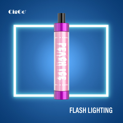 1.8Ohm 800 Puffs E Liquid Vape Pod System LED Lighting Plastic 50G