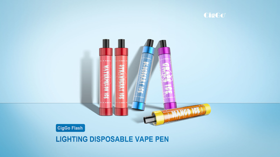 1.8Ohm 800 Puffs E Liquid Vape Pod System LED Lighting Plastic 50G