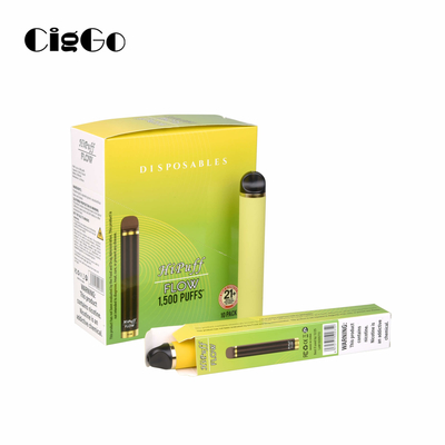 1500 Puffs Disposable Vape Pen Single Time Use E Cig Vape Pod