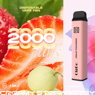 6.5ML Pineapple Disposable Pod Vape 2000 Puffs 950Mah Large Battery