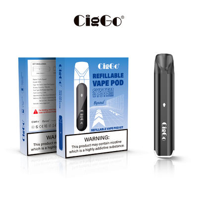 CBD Refillable Pod System Starter Kit Ciggo Bysoul Vape Open Pod System