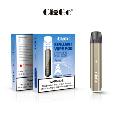 CBD Refillable Pod System Starter Kit Ciggo Bysoul Vape Open Pod System