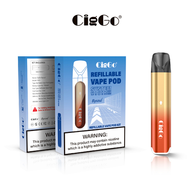 CBD Refillable Pod System Starter Kit Ciggo Bysoul Vape Open Pod System