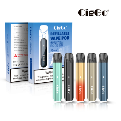 Bysoul 2.5ml Refillable Pod System Ciggo CBD Vape Kit Blue Color