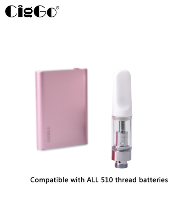E Liquid THC CBD Vape Cartridge 1ml Ceramic Coil Alumium Materials