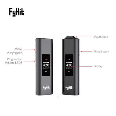 2 In 1 Smart Dry Herb Vaporizer Black Vaporizer With Custom logo Vaporizer