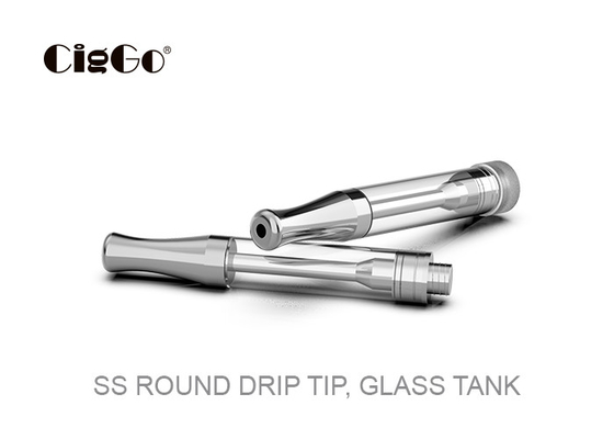 SS THC Oil Vape Cartridge 0.5ml 1.0ml 1.2mm Hole Electronic Cigarette Tanks