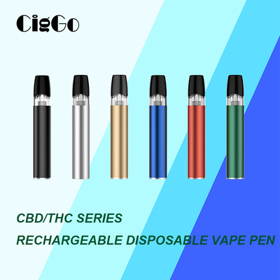 OEM Thick Oil Puffs 1ML Disposable CBD Vape Pod System For CBD THC