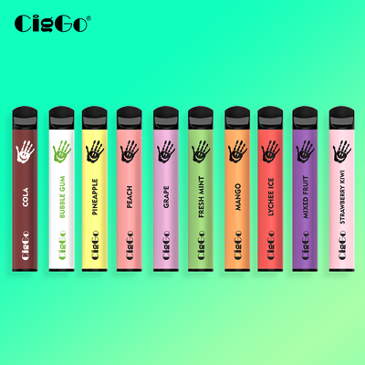 600 Puffs Disposable Vape Pen Electric Cigarette Multiple Colors
