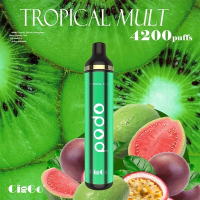 5% Salt Nicotine Disposable E Cigarette Smooth Tastes Tropical Mult