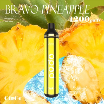 10ml Rechargeable Mesh Coil Disposable 4200 Puffs Bravo Pineapple