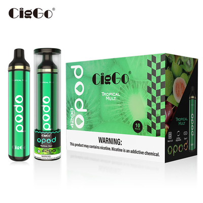 5% Salt Nicotine Disposable E Cigarette Smooth Tastes Tropical Mult