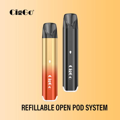 750Mah Portable Pod System Refillable Vape Pen 2ml Capaticy