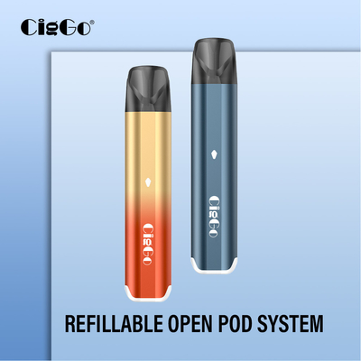 750Mah Battery Pod System Starter Kit 2ml Pod Style Tank Vape Pen