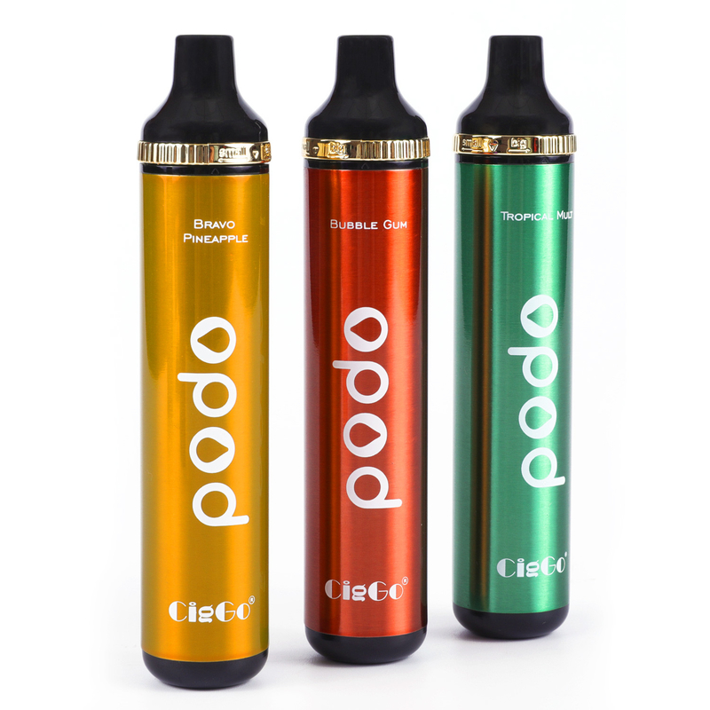 10ml Liquid 6 Flavors Disposable Vape Pen Mesh Coil Adjustable Airflow