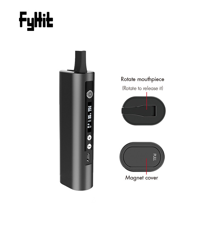 Rotatable Mouthpiece Electronic Tobacco Vaporizer Portable Dry Herb Vaporizer