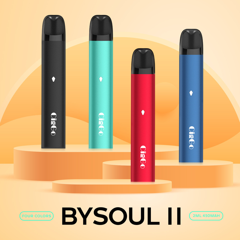 Refillable Open Pod Vape System Kit Vaporizer E Cigs 750mAh Rechargeable Battery
