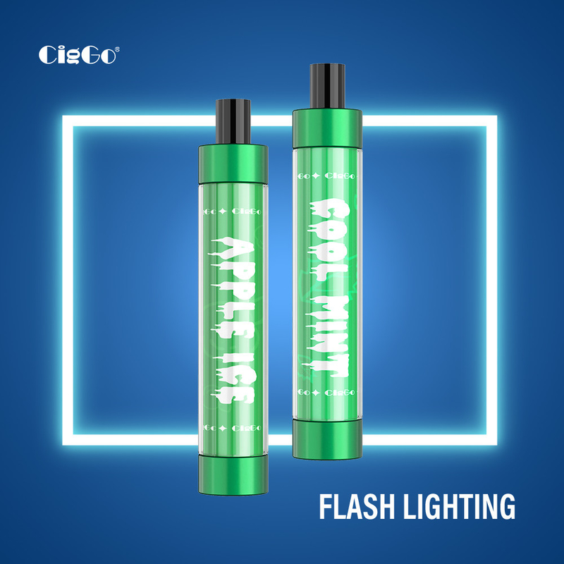 LED Light 550 Mah Disposable Vape Pod 1.8 Ohm Plastic Vape Material