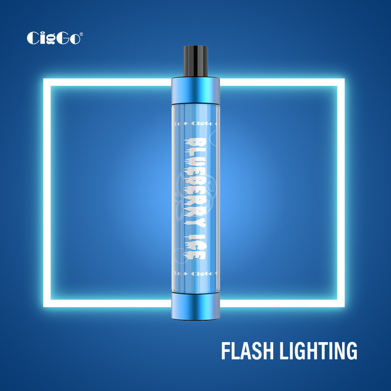 LED Lighting 800 Puffs Plastic Portable Pod System Ciggo Flash 550 Mah