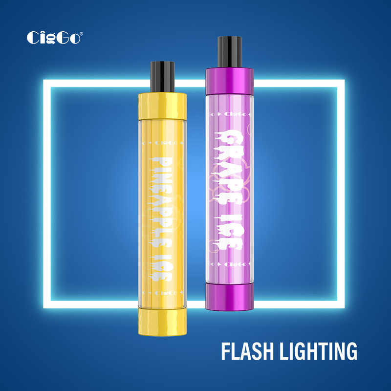 LED Lighting Plastic Disposable Vape Pen Flash 3.0ML 800 Puffs