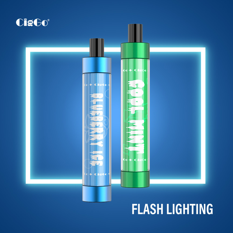 3.0ML 550Mah E Liquid Electronic Cigarette 800 Puffs CigGo Flash Lighting