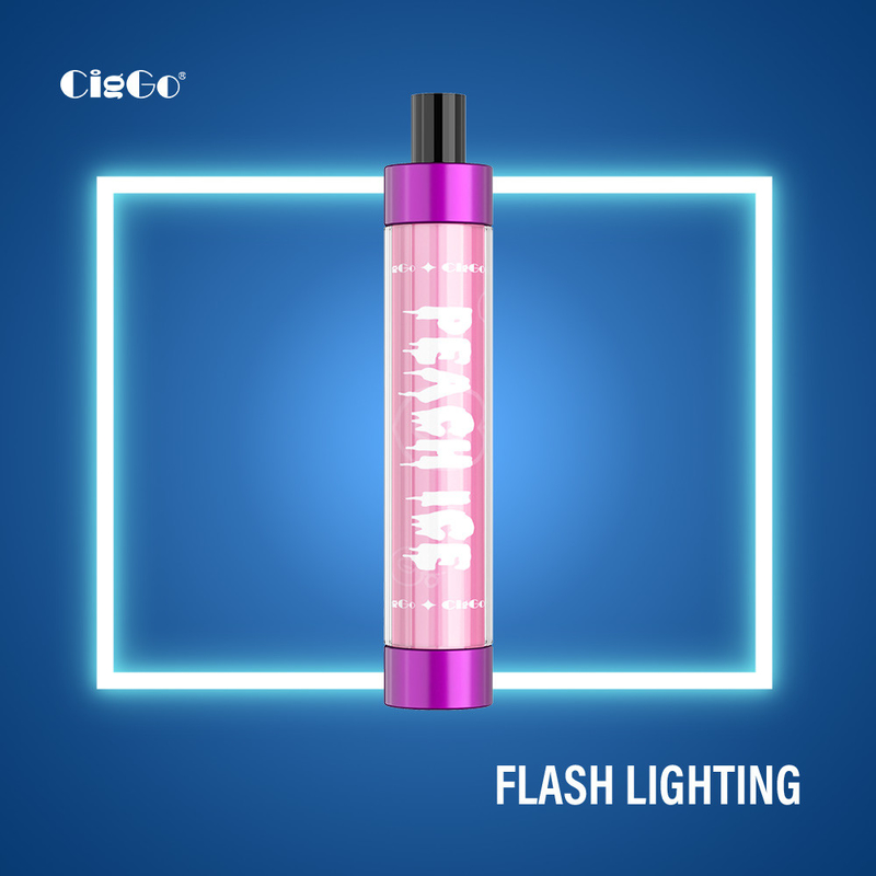 1.8Ohm 800 Puffs E Liquid Vape Pod System LED Lighting Plastic 50G