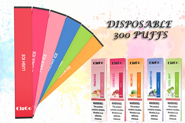 300 Puff CBD Vape Pen Smoking Vaporizer Pen 1.5ML Capacity Max Flavors