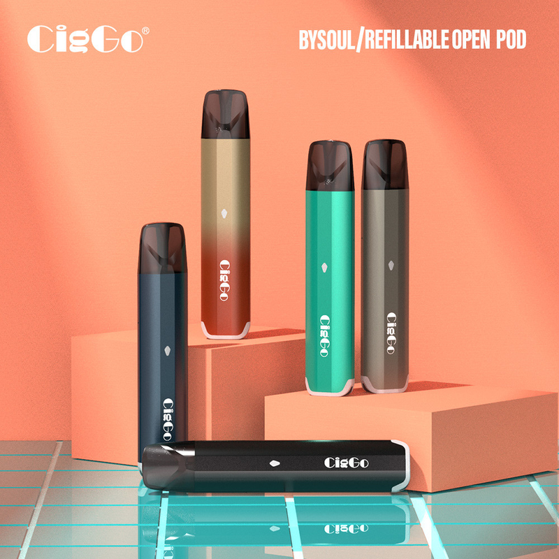 CBD Refillable Disposable Vape Pods Ciggo Bysoul 750Mah Battery