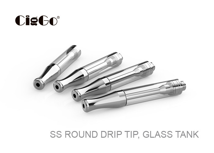 SS THC Oil Vape Cartridge 0.5ml 1.0ml 1.2mm Hole Electronic Cigarette Tanks