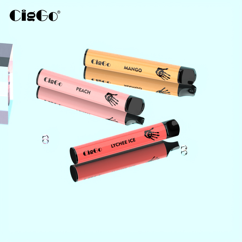 600 Puffs Disposable Vape Pen Electric Cigarette Multiple Colors