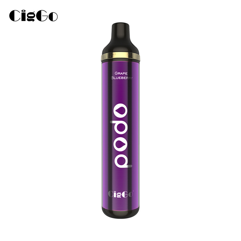Large Capacity Mesh Coil Disposable 4200 Puffs With 10ml E Juice Grape Blueberry